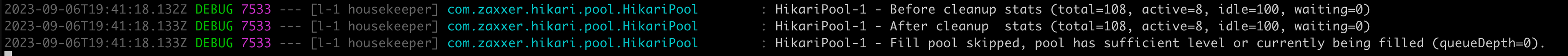 all setting connection log
